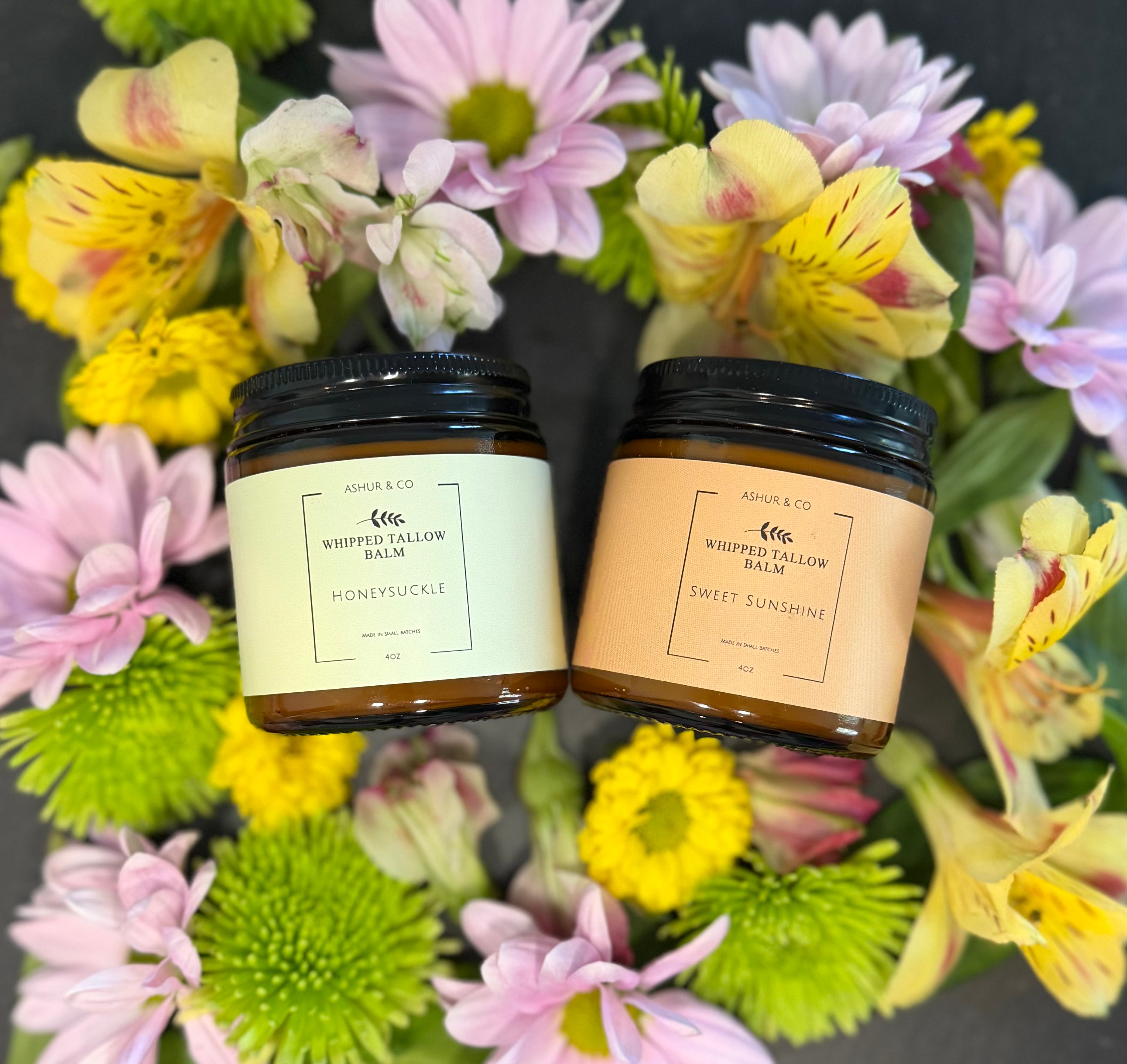 Whipped Tallow Balm 4oz | Whipped Tallow Moisturizer with Jojoba Oil | Grass-Fed Natural Skin Balm