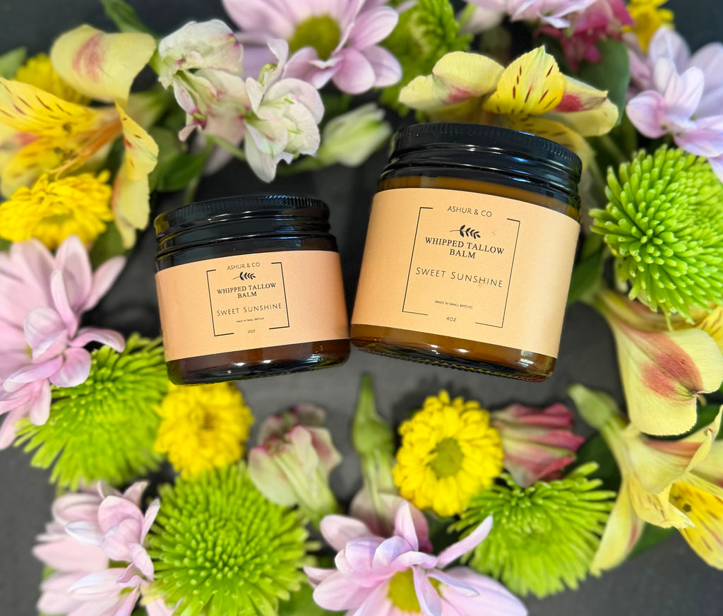 Whipped Tallow Balm 2oz | Whipped Tallow Moisturizer with Jojoba Oil | Grass-Fed Natural Skin Balm